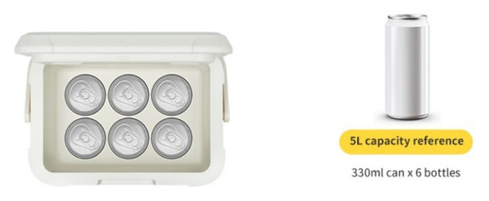 Туристичний холодильник Naturehike CNK2450CF012, 5 л, жовтий