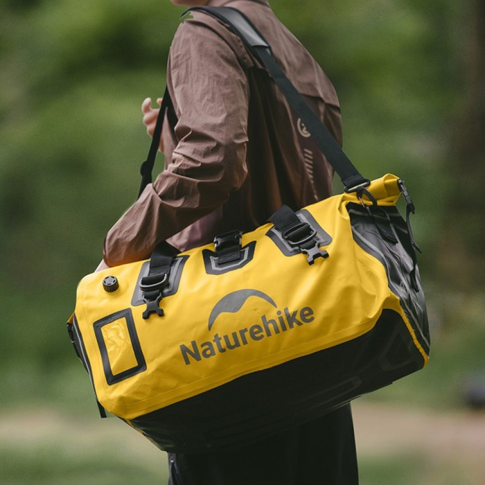 Водонепроникна дорожня сумка Naturehike CNK2450XB015, 60 л, жовта, укр, укр