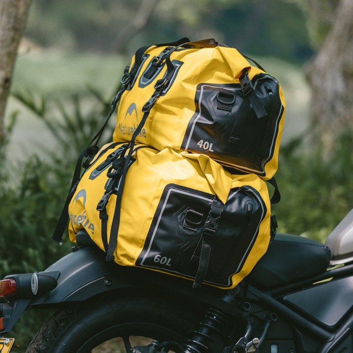 Водонепроникна дорожня сумка Naturehike CNK2450XB015, 60 л, жовта, укр, укр