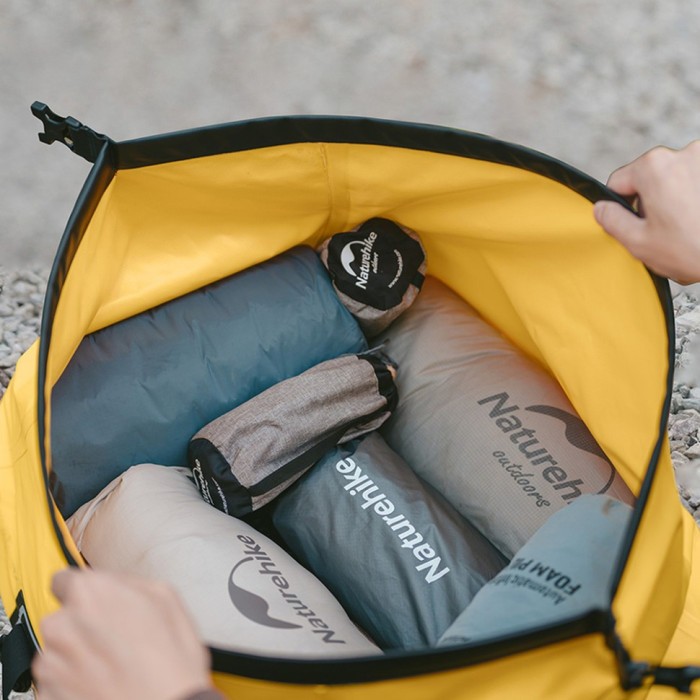 Водонепроникна дорожня сумка Naturehike CNK2450XB015, 60 л, жовта, укр, укр