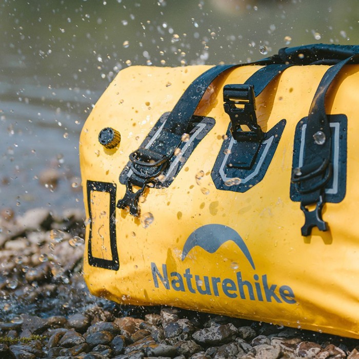 Водонепроникна дорожня сумка Naturehike CNK2450XB015, 60 л, жовта, укр, укр