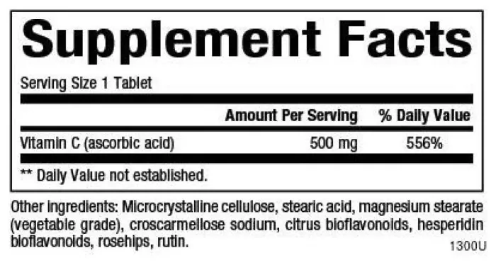 Vitamin C 500mg - 90 tabs
