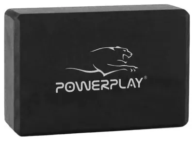 Блок для йоги PowerPlay 4006 Yoga Brick Черный