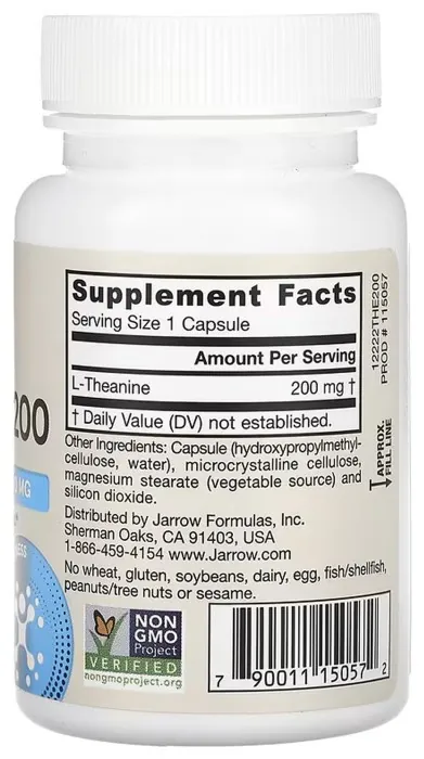 Theanine 200mg - 60 vcaps