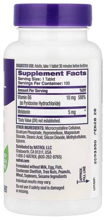 Melatonin 5mg - 100 tabs