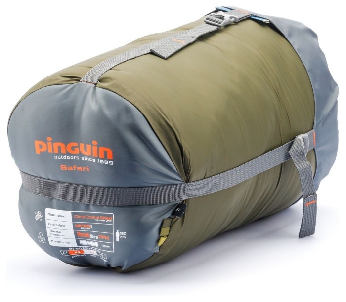 Спальный мешок Pinguin Safari (4/1°C), 190 см - Right Zip, Khaki (PNG 240344) 2020