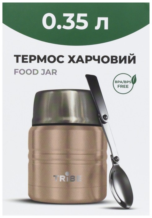Термос Tribe Food Jar харчовий 0,35 л T-DE-0021, red, укр, укр