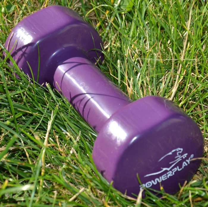Гантель виниловый PowerPlay 4125 Achilles 2.5 кг. Фиолетовая (1шт.)