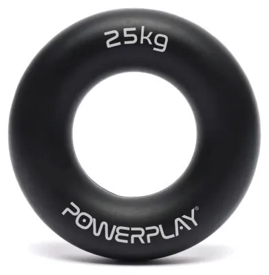 Эспандер кистевой силиконовый PowerPlay PP-4324 Hand Grip Ring Hard 25 кг. Черный