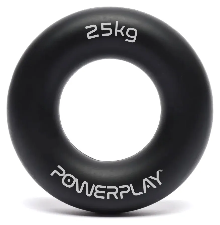 Еспандер кистьовий силіконовий PowerPlay PP-4324 Hand Grip Ring Hard 25 кг. Чорний (PP_PP_4324_25kg)