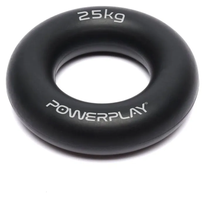 Эспандер кистевой силиконовый PowerPlay PP-4324 Hand Grip Ring Hard 25 кг. Черный