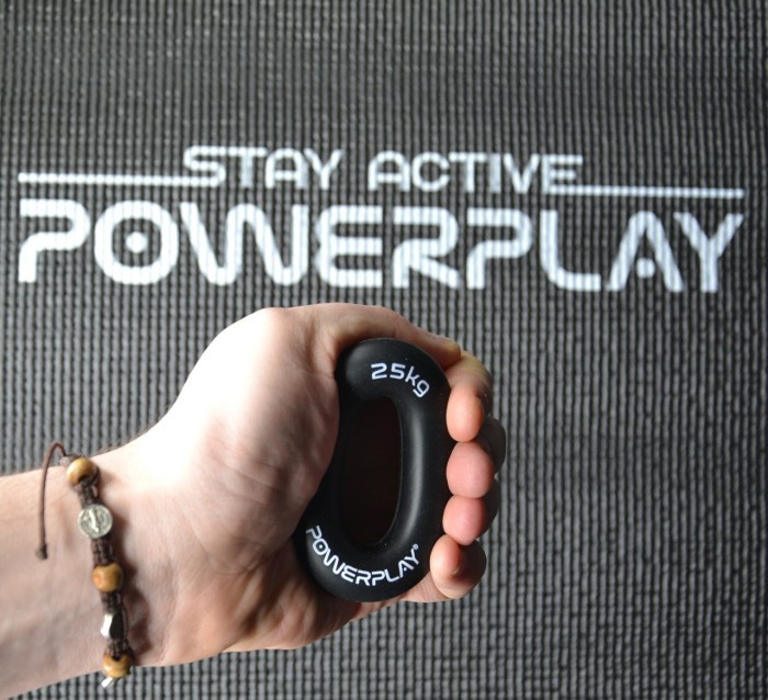 Эспандер кистевой силиконовый PowerPlay PP-4324 Hand Grip Ring Hard 25 кг. Черный