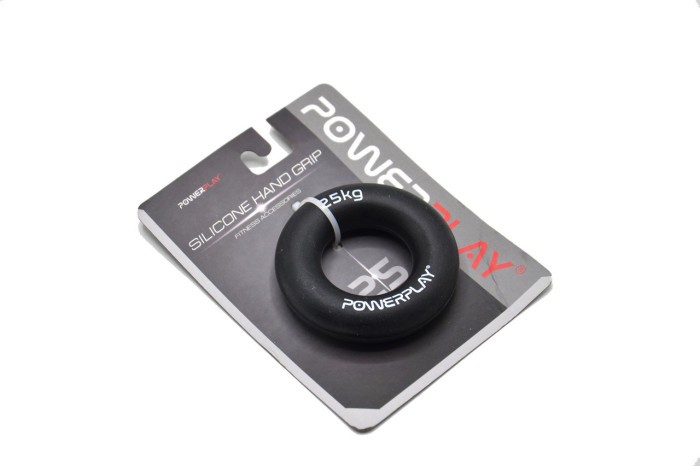 Эспандер кистевой силиконовый PowerPlay PP-4324 Hand Grip Ring Hard 25 кг. Черный