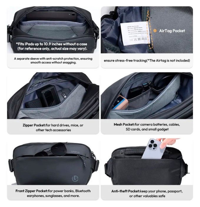 Сумка Ulanzi PB038 Travel Sling Bag V2