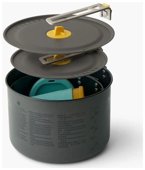 Набір посуду Sea to Summit Frontier UL Two Pot Cook Set, 6 предметів, на 2 персони