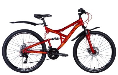 Велосипед ST 26" Discovery CANYON AM DD рама-" с крылом Pl 2024 (красный)