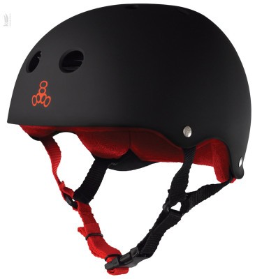 Шолом Triple8 Sweatsaver Helmet Black w/ Red
