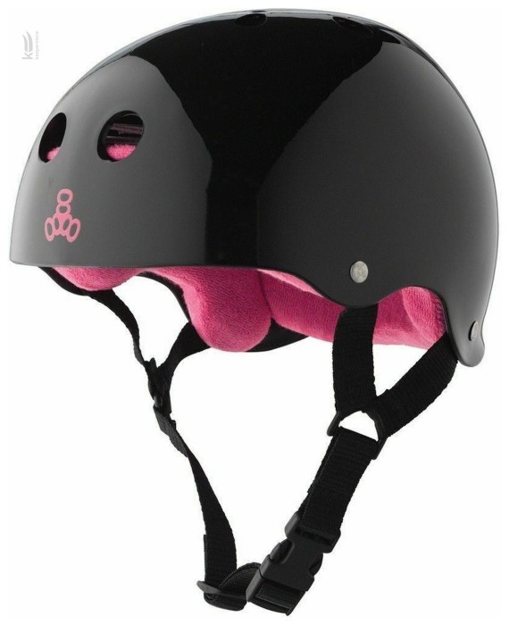 Шолом Triple8 Sweatsaver Helmet Black/Pink (L)