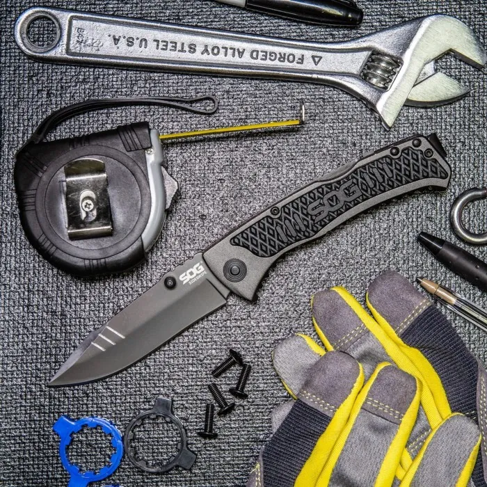 Розкладний ніж SOG SideSwipe, Grey TiNi