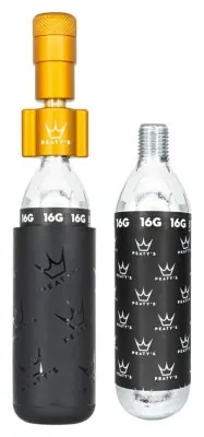 Насос Peaty's Holeshot CO2 Tyre Inflator, Road & Gravel 16g, Bourbon