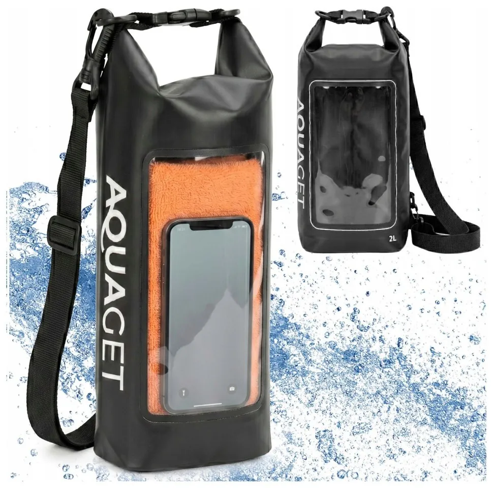 Гермомішок Aquaget 2 л водозахисний AQ0020 Black (LFAQ0020)