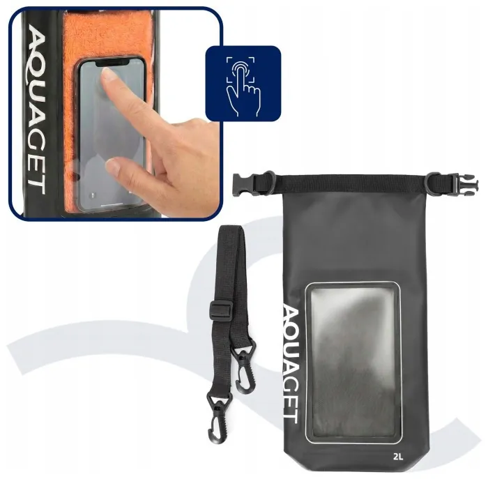Гермомішок Aquaget 2 л водозахисний AQ0020 Black