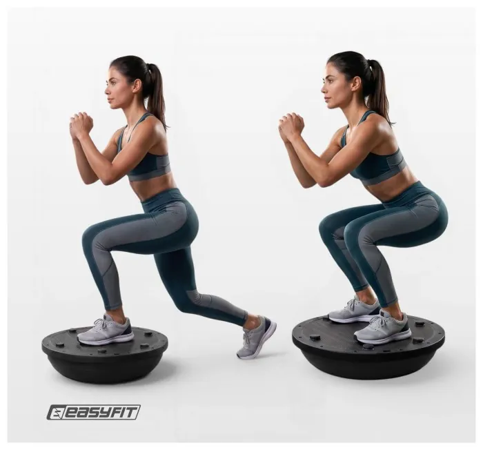 Балансувальна платформа EasyFit BOSU 60 см чорна