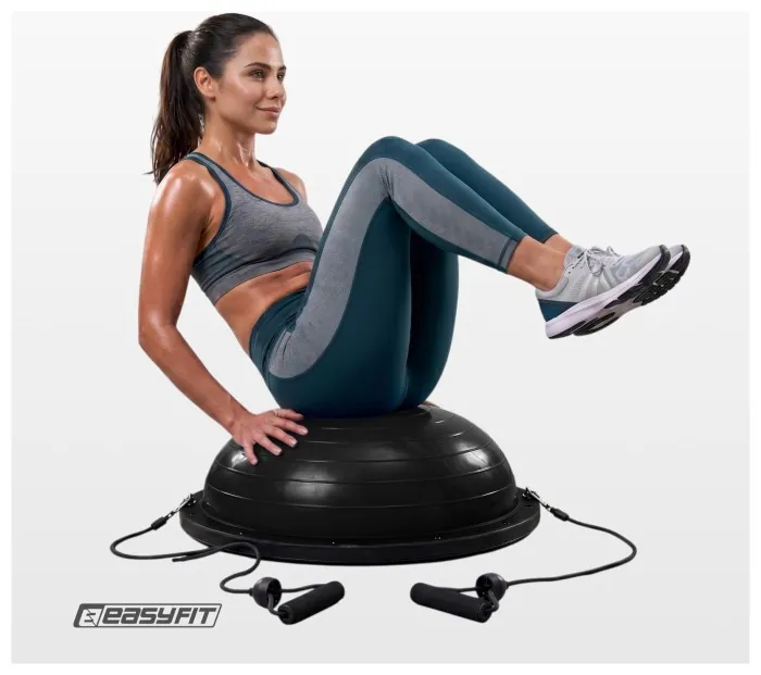 Балансувальна платформа EasyFit BOSU 60 см чорна