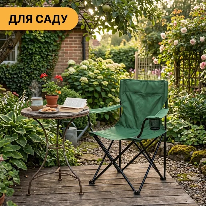 Розкладне туристичне крісло LEOBRO Lite Green (LB-1076)