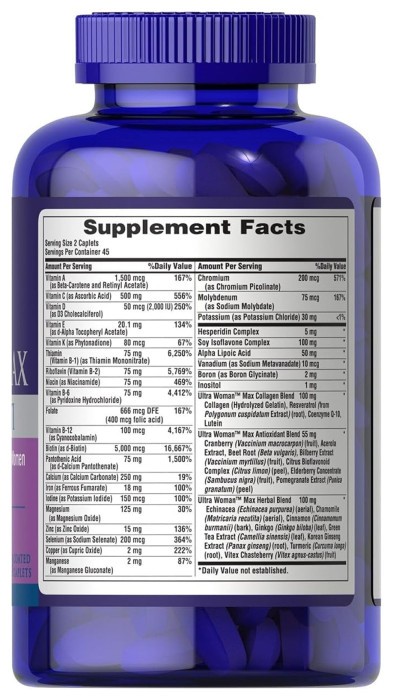 Ultra Woman™ Max Daily Multi Multivitamin - 90 caps (До 01.27)