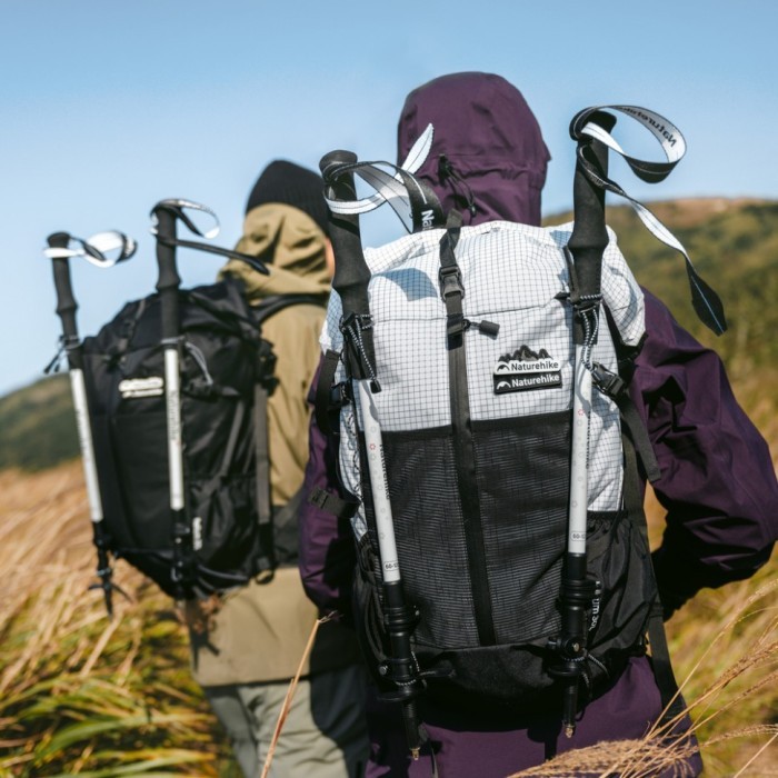 Трекинговая палка 3-секционная Naturehike ST06 NH17D006-D, 66-135 см, белая