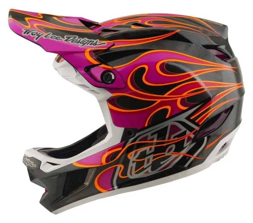 Вело шолом TLD D4 CARBON HELMET; TORCHED [CARBON / MAGENTA] L (OBOD_139212014)