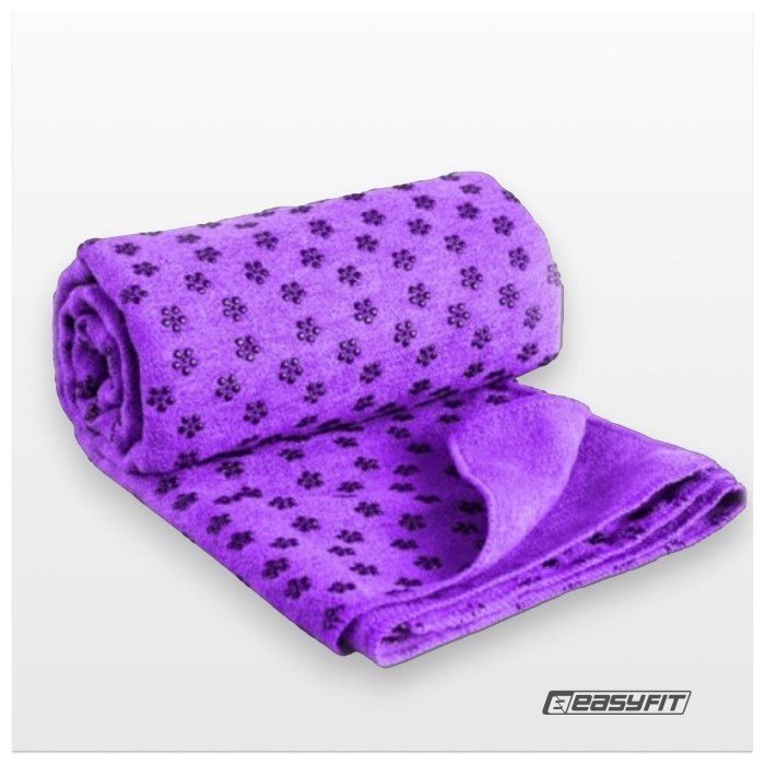 Рушник для йоги EasyFit Yoga Mat Towel з мікрофібри (Фіолетовий)