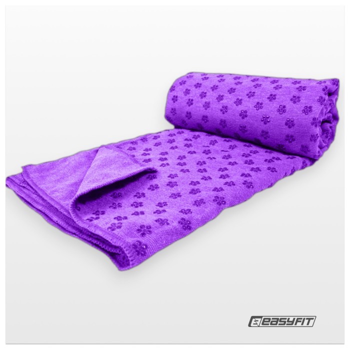 Рушник для йоги EasyFit Yoga Mat Towel з мікрофібри (Фіолетовий)