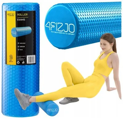 Массажный ролик 4FIZJO CARE+ EVA 45 x 15 см (валик, роллер) Blue (P-5907739310743)