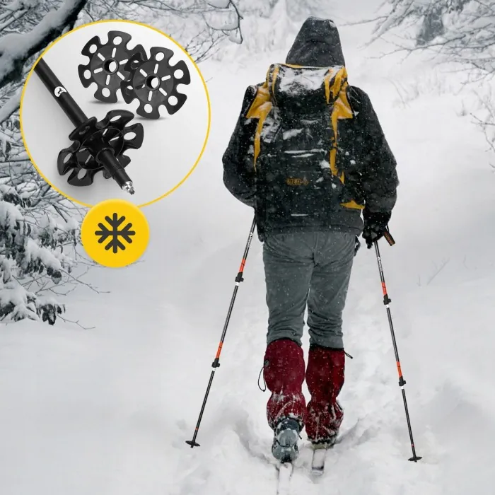 Трекинговые палки Mountain Goat Peak+ 65-135 см Black/Orange (P-5907739318275)