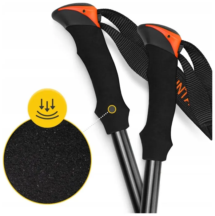Трекинговые палки Mountain Goat Peak+ 65-135 см Black/Orange (P-5907739318275)