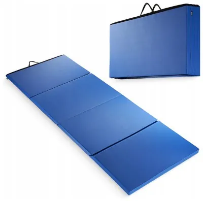 Мат гімнастичний складний 4FIZJO XL 240 x 120 x 5 см Blue (P-5907739319715)