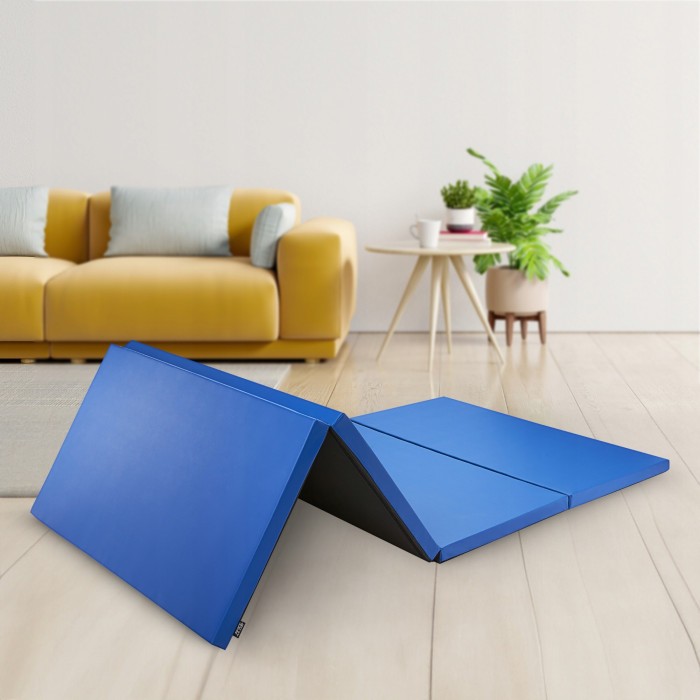 Мат гімнастичний складний 4FIZJO XL 240 x 120 x 5 см Blue (P-5907739319715)