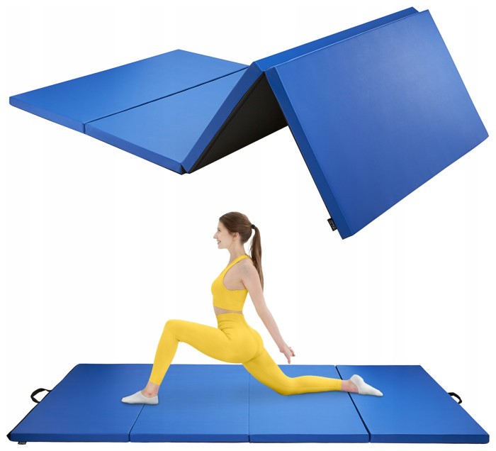 Мат гімнастичний складний 4FIZJO XL 240 x 120 x 5 см Blue (P-5907739319715)