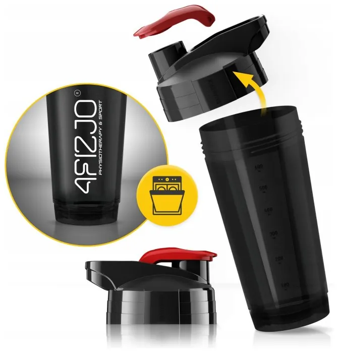 Шейкер спортивный 4FIZJO Ultra 700 мл Black/Red (P-5905973407106)