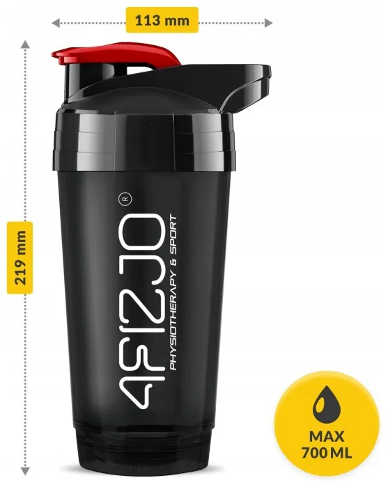 Шейкер спортивный 4FIZJO Ultra 700 мл Black/Red (P-5905973407106)