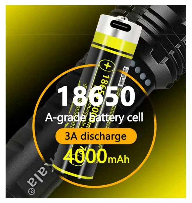 Акумулятор LiitoKala USB-King4000 18650 на 4000 mAh з USB