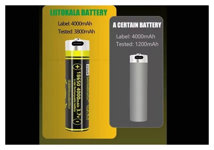 Аккумулятор LiitoKala USB-King4000 18650 на 4000 mAh с USB