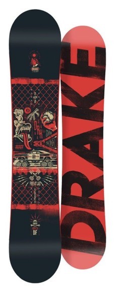 Сноуборд Drake DF 155 Black Red (76291022), укр