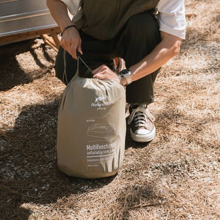 Диван, матрас надувной двухместный Naturehike NH22FCD07, сверхлегкий, 165x95x65 см, со съемной спинкой