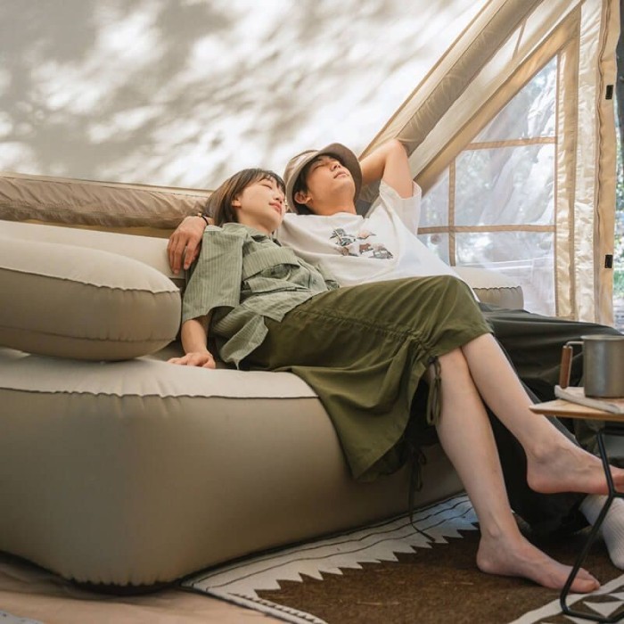 Диван, матрас надувной двухместный Naturehike NH22FCD07, сверхлегкий, 165x95x65 см, со съемной спинкой