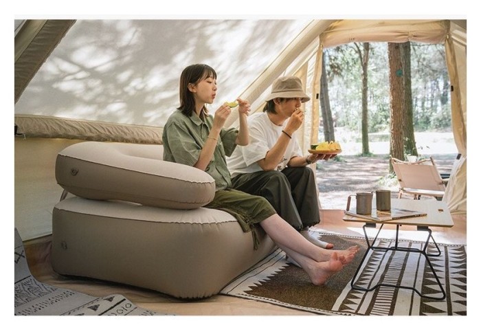 Диван, матрас надувной двухместный Naturehike NH22FCD07, сверхлегкий, 165x95x65 см, со съемной спинкой