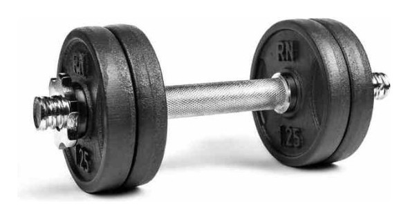 Гантель розбірний металевий RN-Sport 6 кг (RN_QTR06)