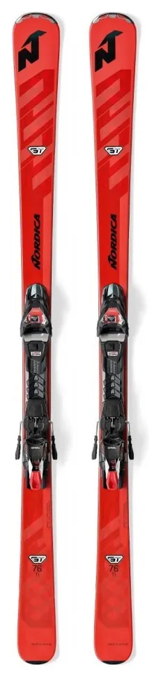 Лижі гірські комплект Nordica GT 76 TI FDT+TPX 12 162см Red (0A9048+0C8014NA) (168 см red)